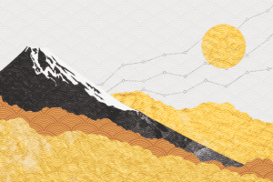 An illustration of a mountain with clouds, aiming to achieve more reach and serve as thought leadership campaign assets.
